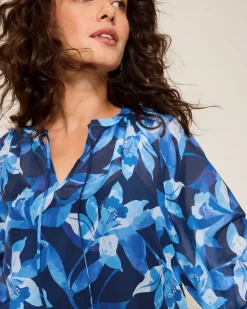 Women Tommy Bahama Tops & Shirts<Agua Amara Seaside Brights Peasant Top