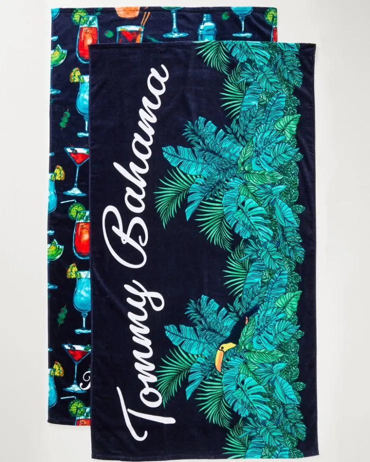 Tommy Bahama Beach Accessories|Beach Towels<All Nighter & Baja Who Can Toucan Beach Towels — Set of 2