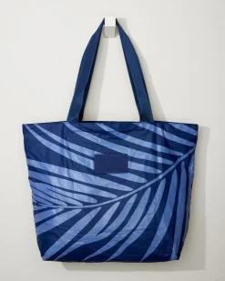 Women Tommy Bahama Luggage & Travel|Beach Bags<Aloha Collection Navy Shade Day Tripper Tote