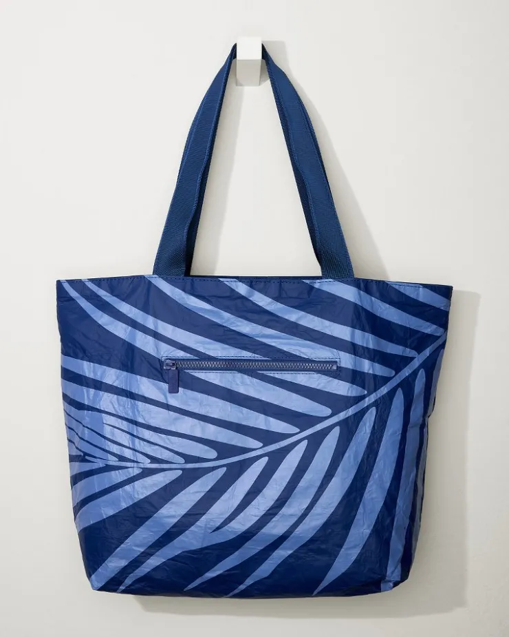 Women Tommy Bahama Luggage & Travel|Beach Bags<Aloha Collection Navy Shade Day Tripper Tote