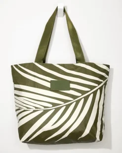 Women Tommy Bahama Luggage & Travel|Beach Bags<Aloha Collection Olive Shade Day Tripper Tote