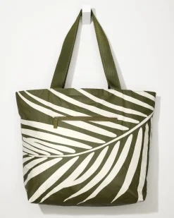 Women Tommy Bahama Luggage & Travel|Beach Bags<Aloha Collection Olive Shade Day Tripper Tote