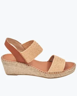 Women Tommy Bahama Shoes & Sandals<André Assous Aviana Natural Stretch-Raffia Wedges