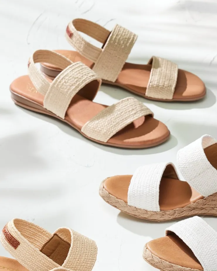Women Tommy Bahama Shoes & Sandals<André Assous Nigella Stretch-Raffia Featherweights™ Sandals
