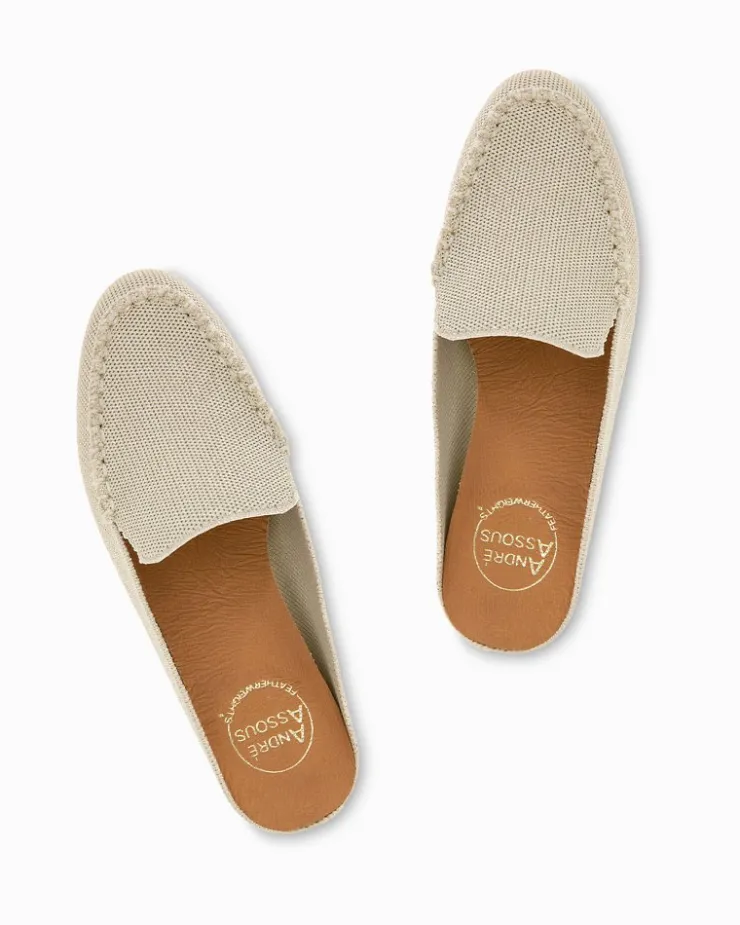 Women Tommy Bahama Shoes & Sandals<André Assous Nolah Crème Platino Knit Featherweights™ Mules