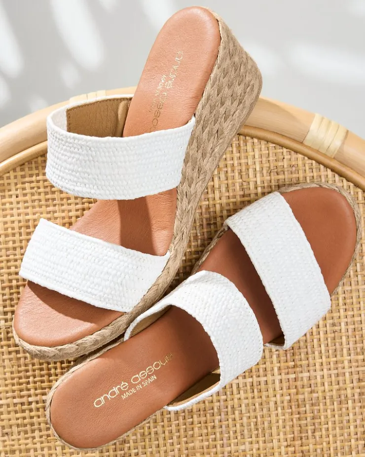Women Tommy Bahama Shoes & Sandals<André Assous Nori Stretch-Raffia Wedges