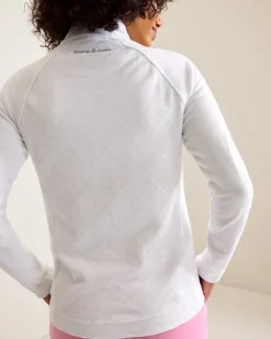 Women Tommy Bahama Loungewear|Jackets<Aruba Diamond Days Embroidered Full-Zip Sweatshirt