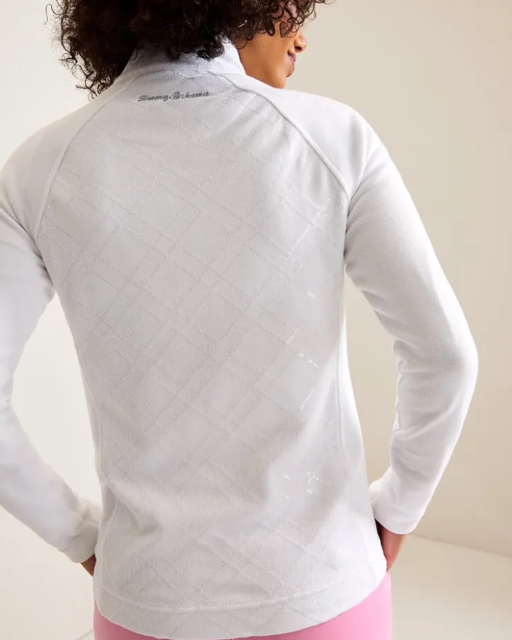 Women Tommy Bahama Loungewear|Jackets<Aruba Diamond Days Embroidered Full-Zip Sweatshirt
