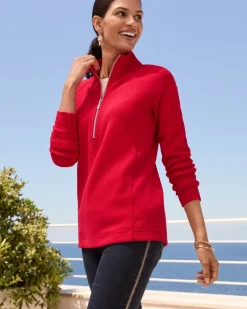 Women Tommy Bahama Loungewear|Jackets<Aruba Half-Zip Sweatshirt