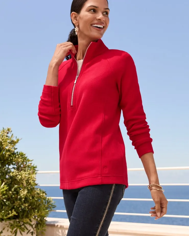 Women Tommy Bahama Loungewear|Jackets<Aruba Half-Zip Sweatshirt