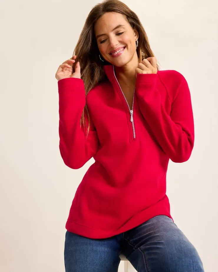 Women Tommy Bahama Loungewear|Jackets<Aruba Half-Zip Sweatshirt