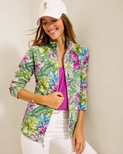 Women Tommy Bahama Loungewear|Jackets<Aruba Jungle Jewels Full-Zip Sweatshirt
