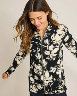 Women Tommy Bahama Loungewear|Jackets<Aruba Noche Mar Full-Zip Sweatshirt