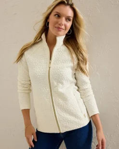 Women Tommy Bahama Loungewear|Jackets<Aruba Purr-fection Full-Zip Sweatshirt