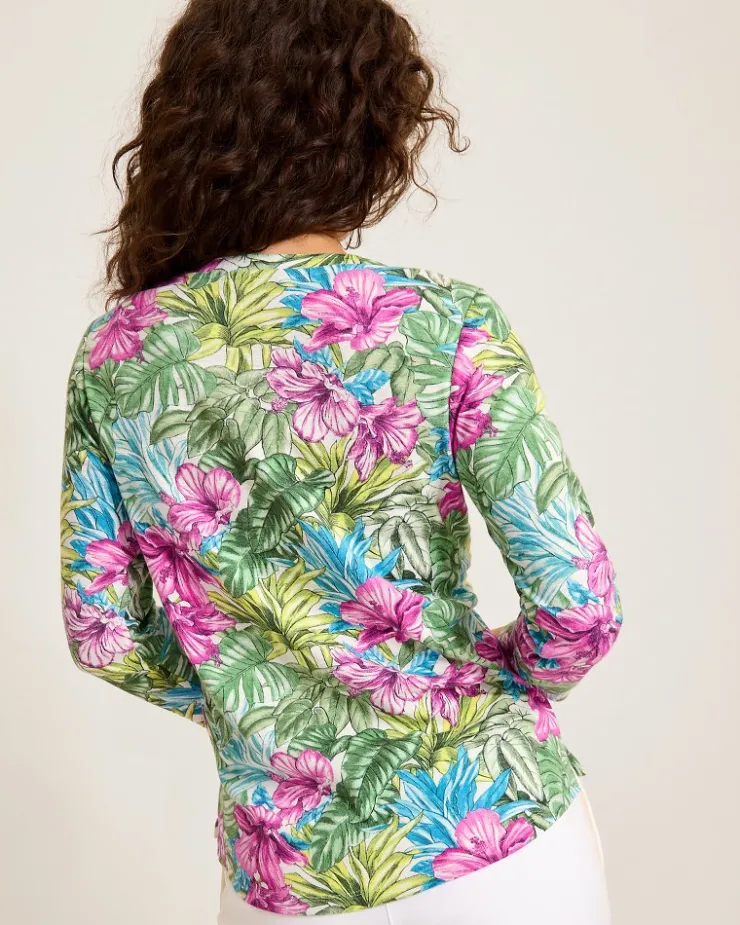 Women Tommy Bahama Loungewear|Tops & Shirts<Ashby Isles Jungle Jewels 3/4-Sleeve T-Shirt