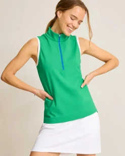 Women Tommy Bahama Tops & Shirts<Aubrey Half-Zip IslandZone® Mock Top