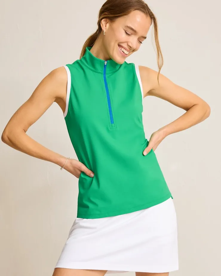 Women Tommy Bahama Tops & Shirts<Aubrey Half-Zip IslandZone® Mock Top