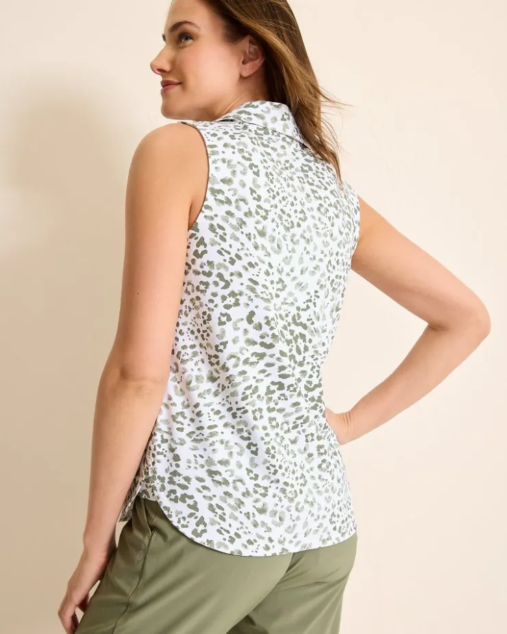 Women Tommy Bahama Tops & Shirts<Aubrey Leopard Leisure IslandZone® Polo
