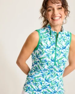 Women Tommy Bahama Tops & Shirts<Aubrey Seaside Brights IslandZone® Mock Top