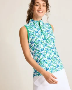 Women Tommy Bahama Tops & Shirts<Aubrey Seaside Brights IslandZone® Mock Top