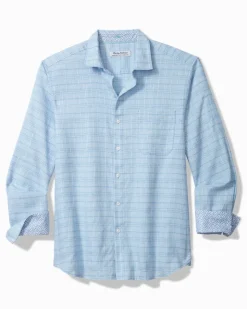 Tommy Bahama Shirts<Barbados Breeze Playa Plaid Stretch-Linen Long-Sleeve Shirt