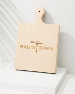 Tommy Bahama Drinkware & Bar<Bar's Open Artisan Maple Wood Board
