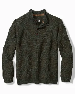 Tommy Bahama Sweaters<Beachscape Cable Button-Mock Sweater