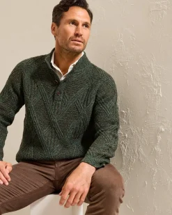 Tommy Bahama Sweaters<Beachscape Cable Button-Mock Sweater
