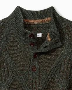 Tommy Bahama Sweaters<Beachscape Cable Button-Mock Sweater
