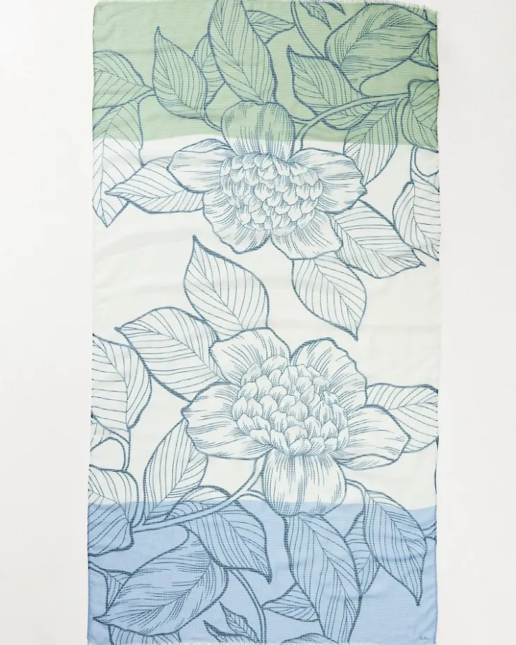 Women Tommy Bahama Scarves & Wraps<Block Bouquet Wrap Scarf