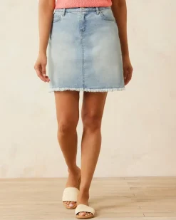Women Tommy Bahama Skirts<Boracay® Indigo Raw-Edge Skirt