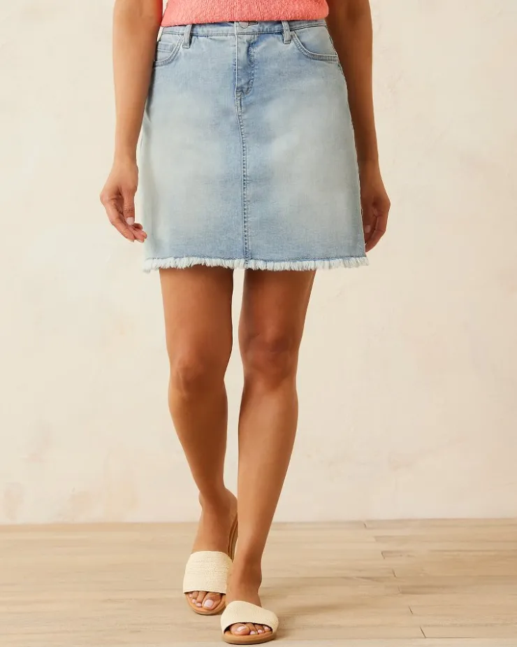 Women Tommy Bahama Skirts<Boracay® Indigo Raw-Edge Skirt