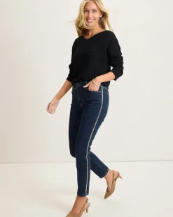 Women Tommy Bahama Pants & Crops|Jeans<Boracay® Indigo Tux High-Rise Ankle Jeans