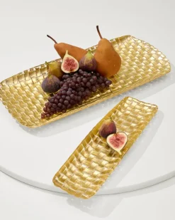 Tommy Bahama Drinkware & Bar<Braided Glass Serving Trays — Set of 2