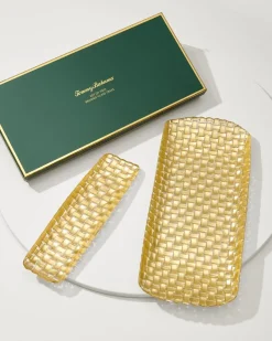 Tommy Bahama Drinkware & Bar<Braided Glass Serving Trays — Set of 2