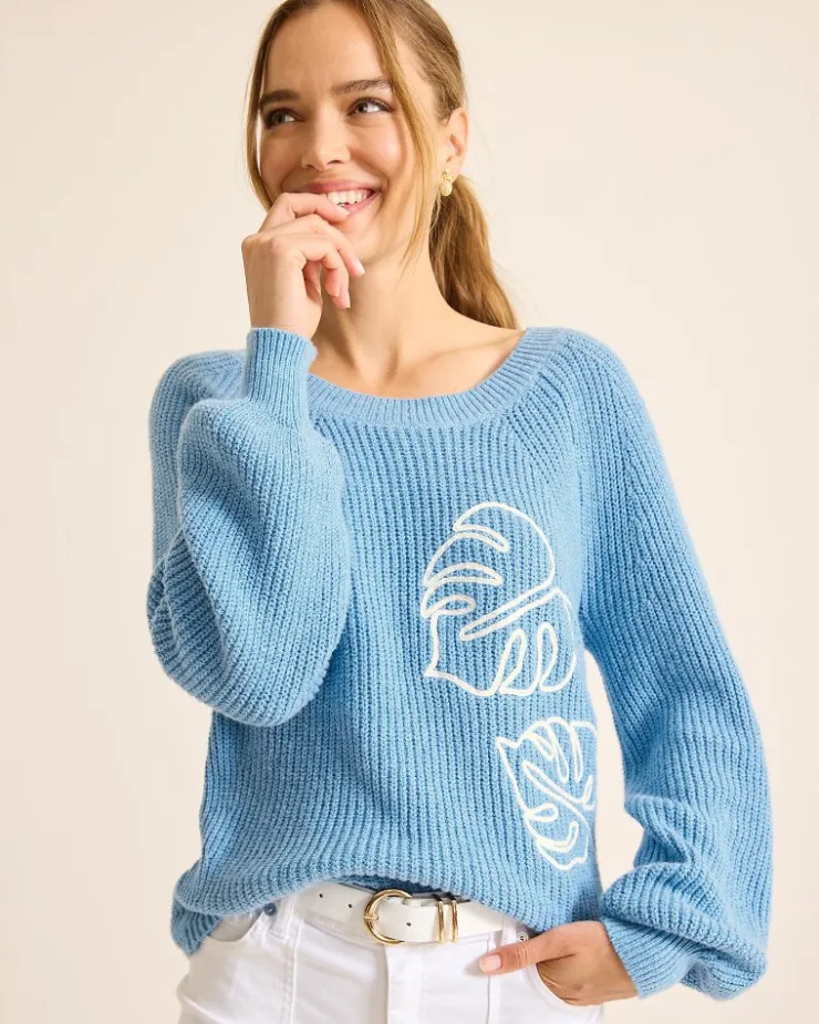 Women Tommy Bahama Sweaters<Breezy Beach Crew Sweater