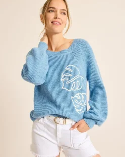 Women Tommy Bahama Sweaters<Breezy Beach Crew Sweater
