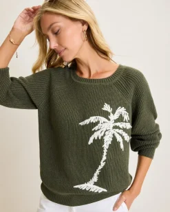 Women Tommy Bahama Sweaters<Breezy Palm Crew Pullover