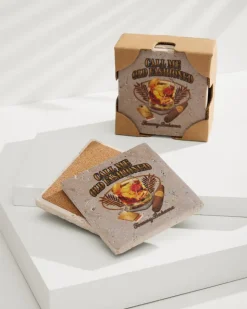 Tommy Bahama Drinkware & Bar<Call Me Old Fashioned Travertine Coaster Set