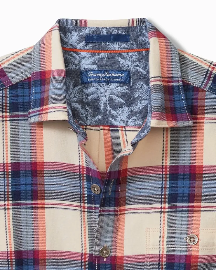 Tommy Bahama Shirts<Canyon Beach Window Pane Stretch Flannel Shirt