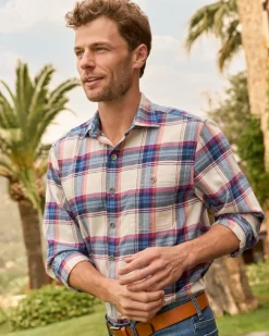 Tommy Bahama Shirts<Canyon Beach Window Pane Stretch Flannel Shirt