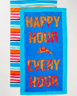Tommy Bahama Beach Accessories|Beach Towels<Cape Coral & Happy Hour Beach Towels — Set of 2