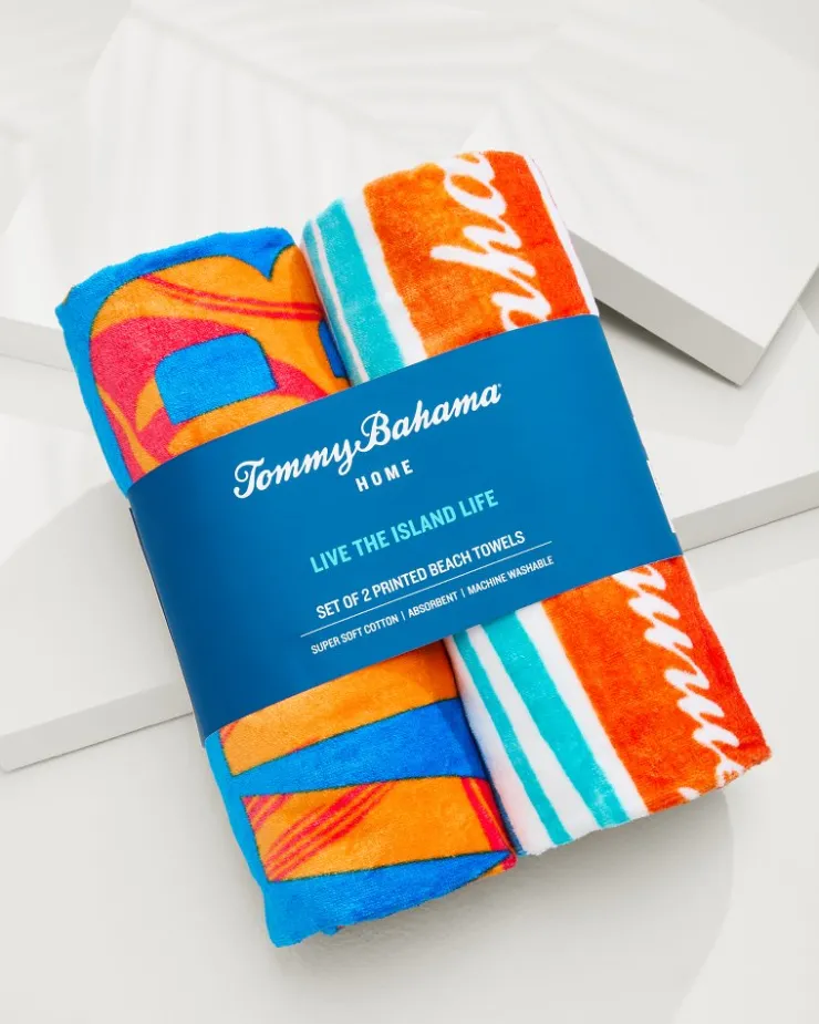 Tommy Bahama Beach Accessories|Beach Towels<Cape Coral & Happy Hour Beach Towels — Set of 2