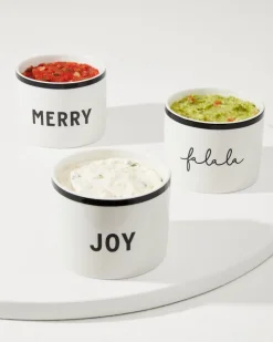 Tommy Bahama Drinkware & Bar<Ceramic Holiday Dip Bowls—Set of 3