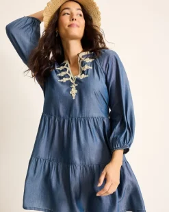 Women Tommy Bahama Beach Coverups|Dresses<Embroidered Coverup Dress
