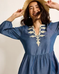 Women Tommy Bahama Beach Coverups|Dresses<Embroidered Coverup Dress