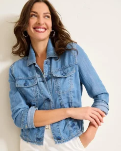 Women Tommy Bahama Jackets<Chambray O'lei Jacket