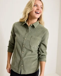 Women Tommy Bahama Tops & Shirts<Coasta Cord Sun-Washed Shirt