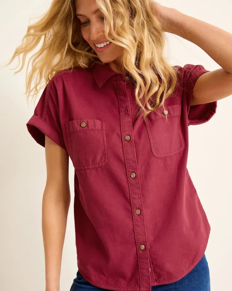 Women Tommy Bahama Tops & Shirts<Coastal Twill Shirt
