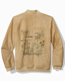 Tommy Bahama Jackets & Outerwear<Collector's Series '24 Paradise Oasis Suede Bomber Jacket